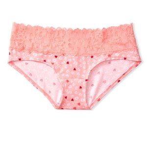 Stretch Cotton Lace-waist Hiphugger Panty